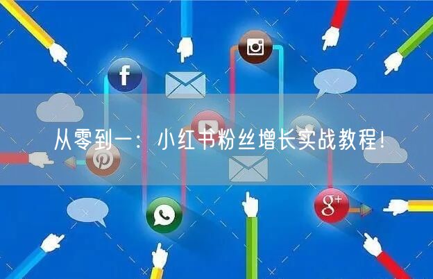 从零到一：小红书粉丝增长实战教程！